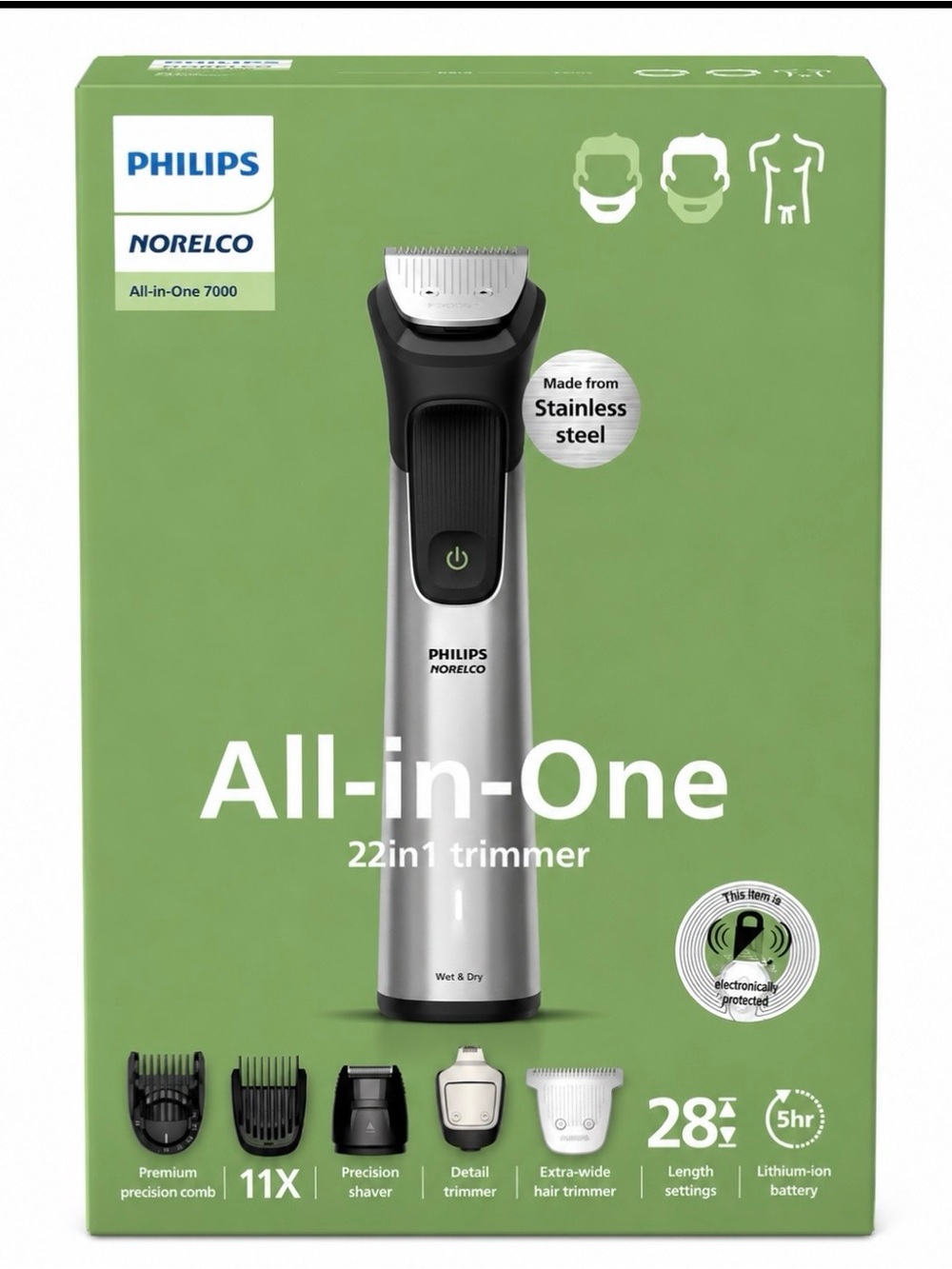 All-in-One 22-in-1 Trimmer — Silver & Black